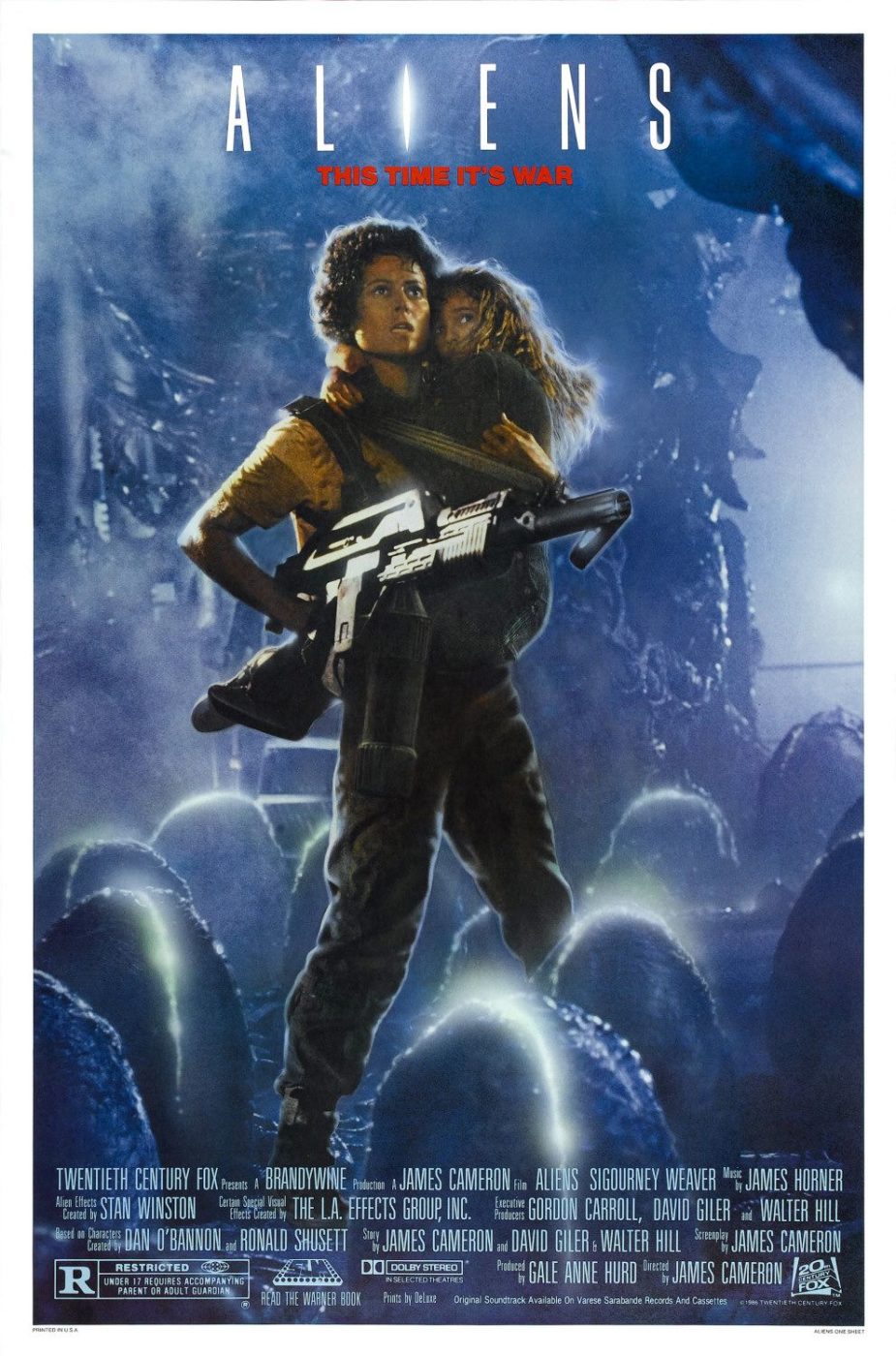 Aliens 1986 Movie Poster Image Top 100 Sci Fi Movies